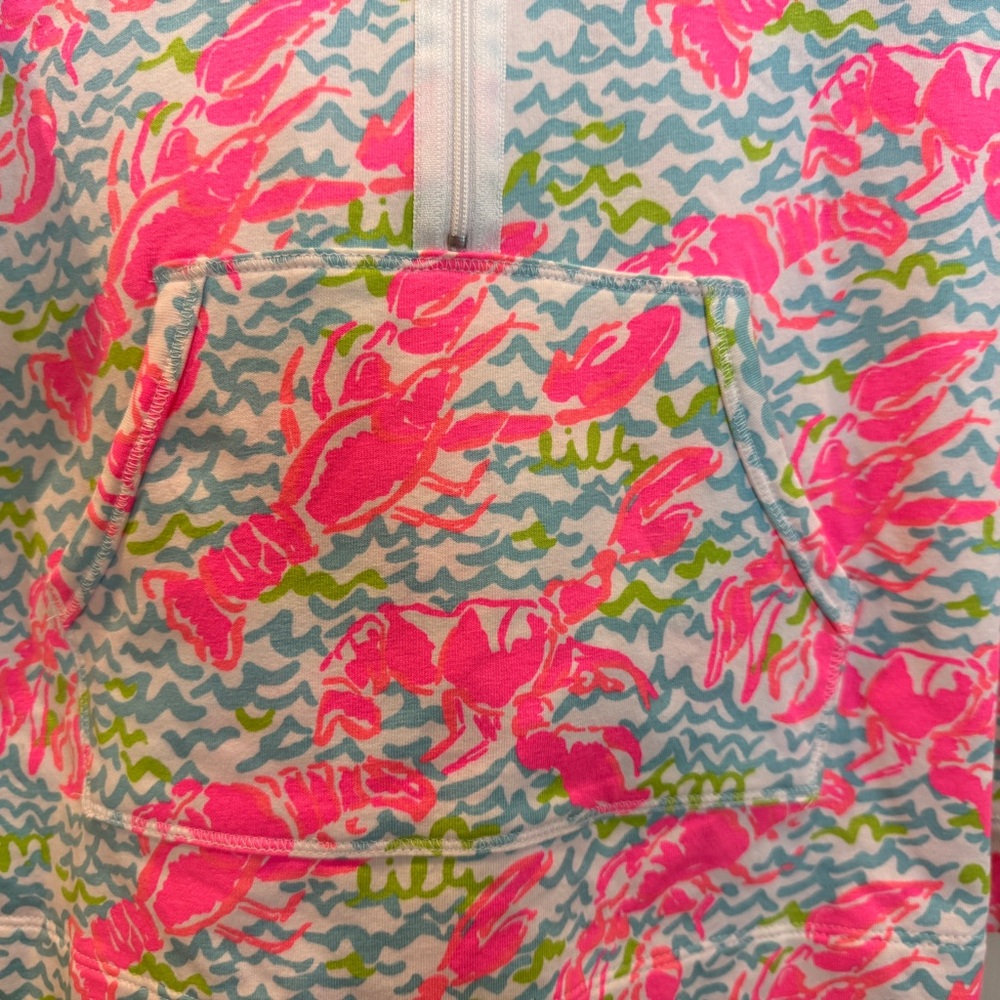 Lilly Pulitzer girls size 8 to 10 L Lobstah Captain Popover. NWOT Lobster FUN - Picture 2 of 5